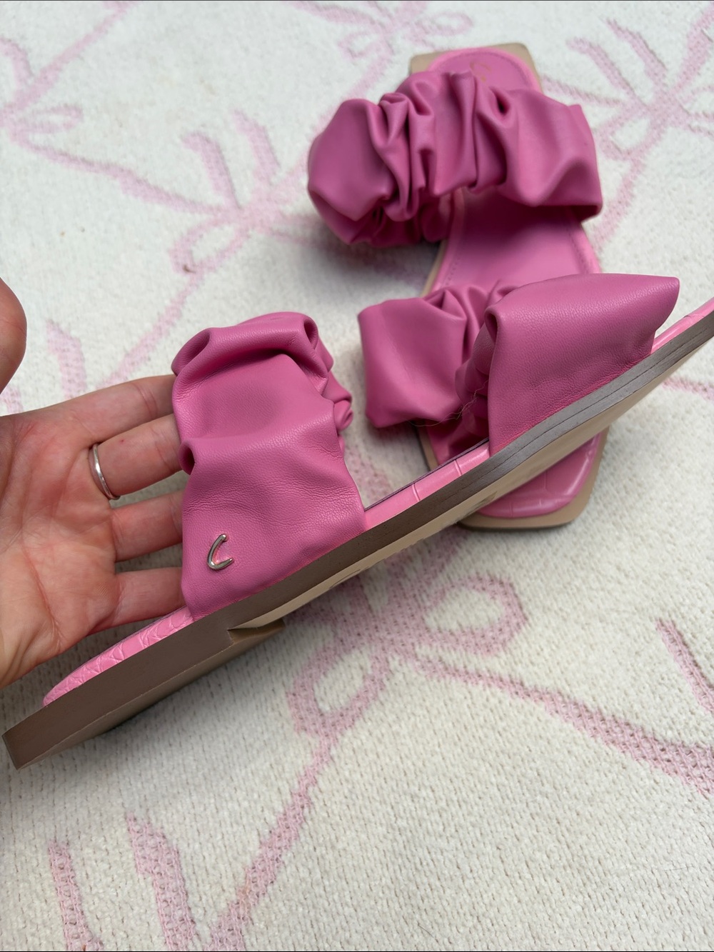 Pink Ruffle Sandals - Picture 3 of 9